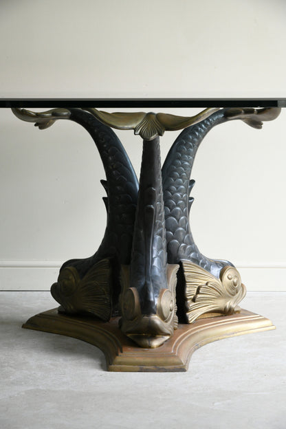 Bronze Dolphin Dining Table