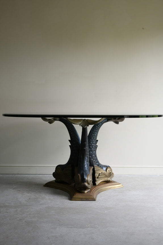 Bronze Dolphin Dining Table