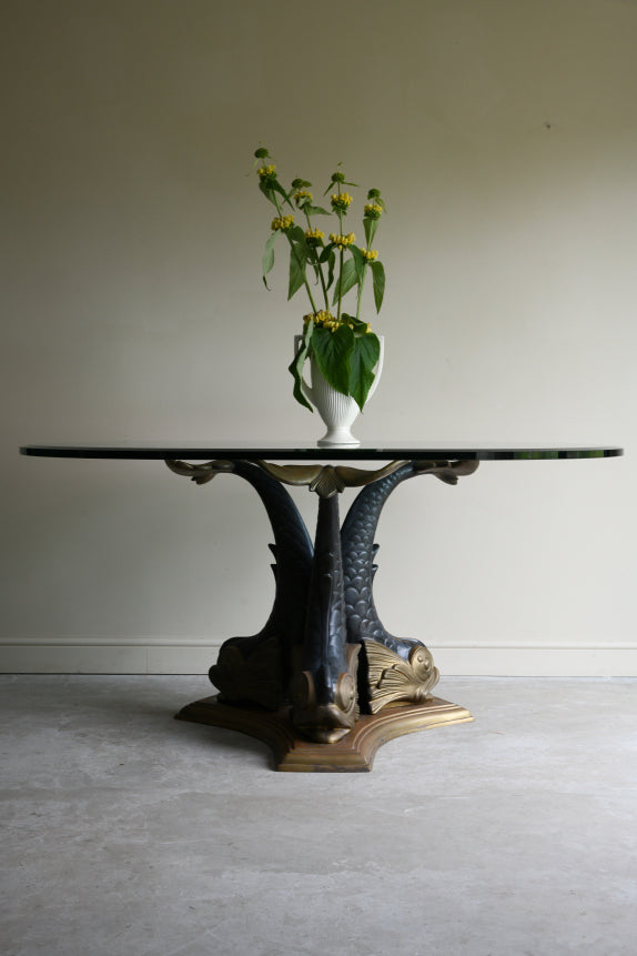 Bronze Dolphin Dining Table