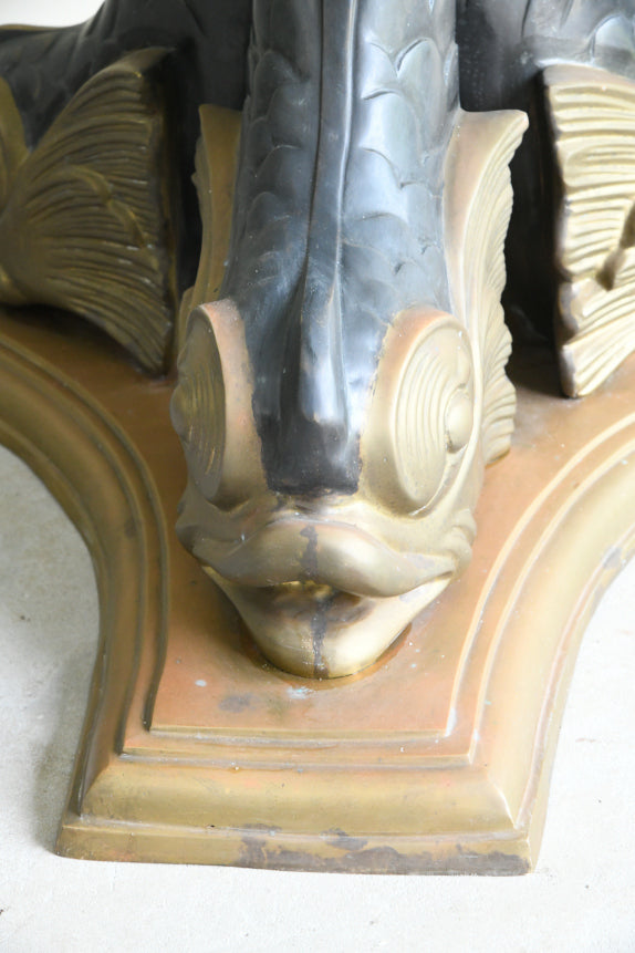 Bronze Dolphin Dining Table