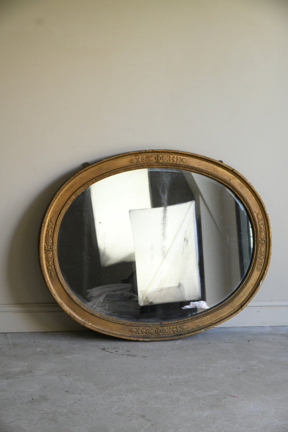 19th Century Oval Mirror