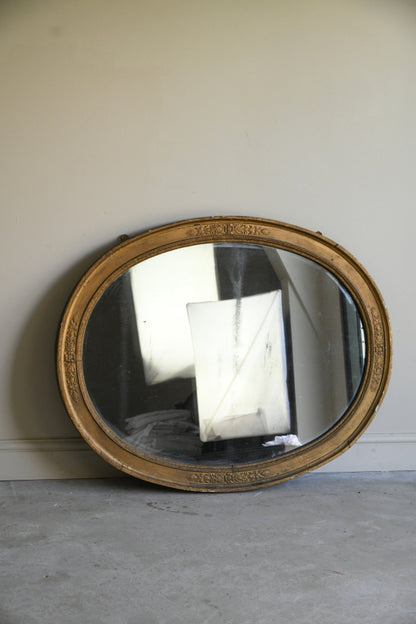 19th Century Oval Mirror
