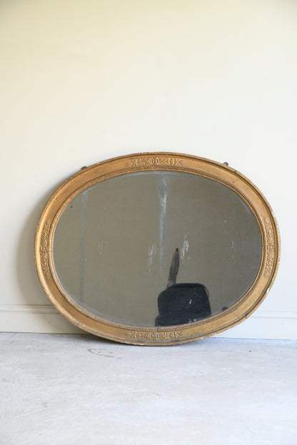 19th Century Oval Mirror