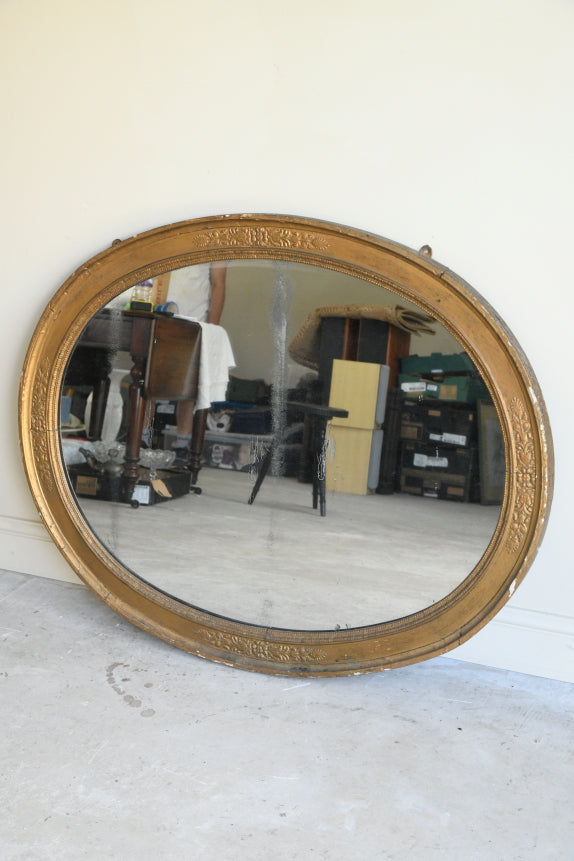19th Century Oval Mirror