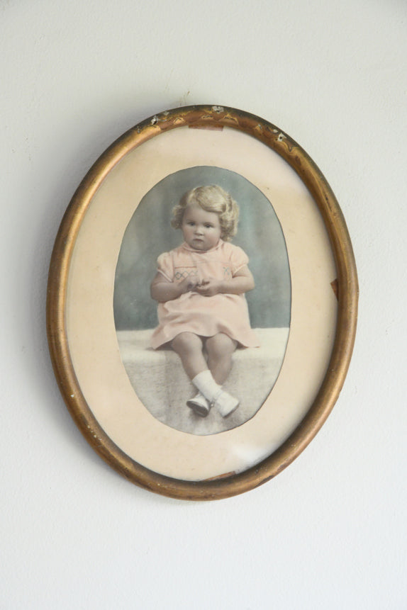 Vintage Oval Photo Frame