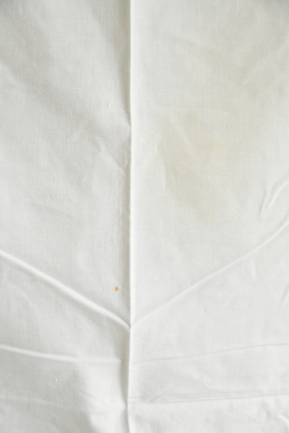 Vintage White Linen Flat Sheet