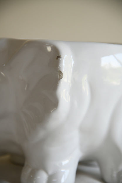 Vintage Ceramic Elephant Planter