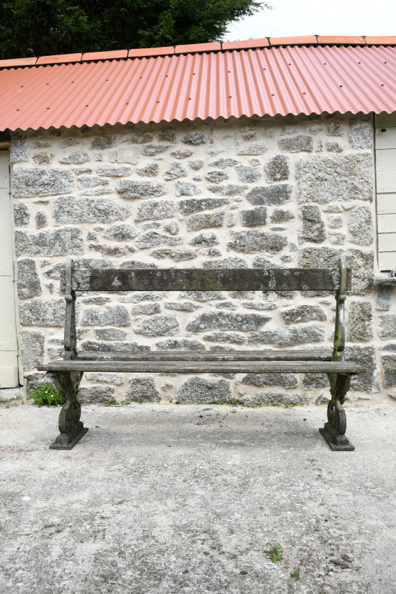 Antique French Cast Iron Garden Bench