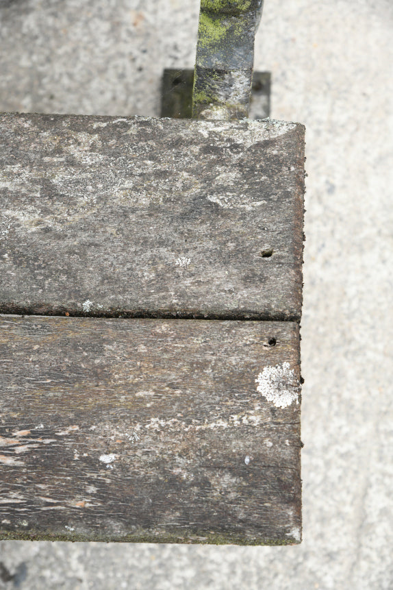 Antique French Cast Iron Garden Bench