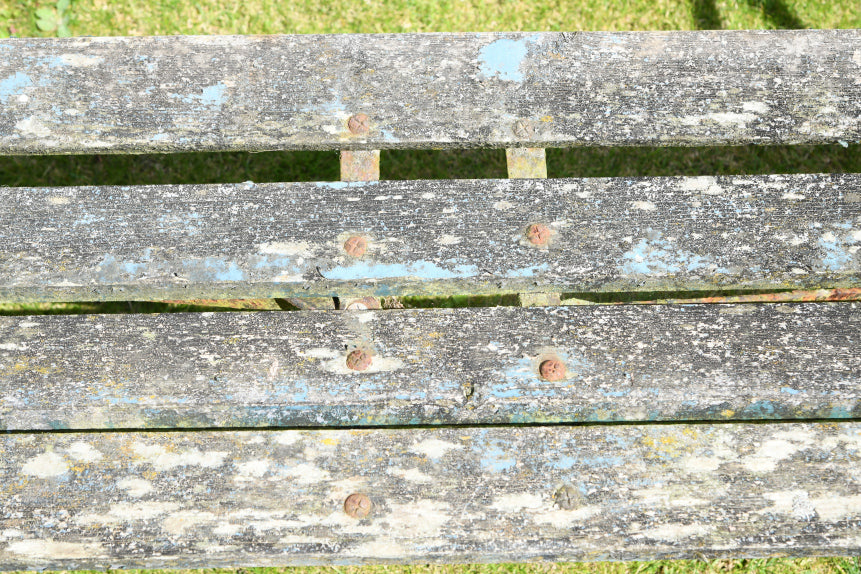 Scrolled Wrought Iron Garden Bench