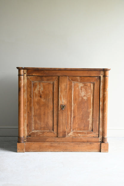 Antique Continental Fruitwood Cupboard