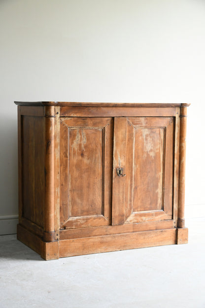Antique Continental Fruitwood Cupboard