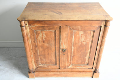 Antique Continental Fruitwood Cupboard