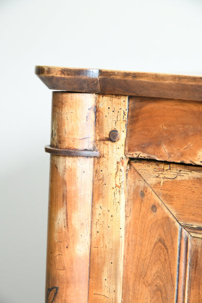 Antique Continental Fruitwood Cupboard