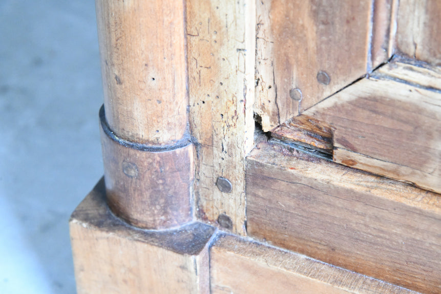 Antique Continental Fruitwood Cupboard