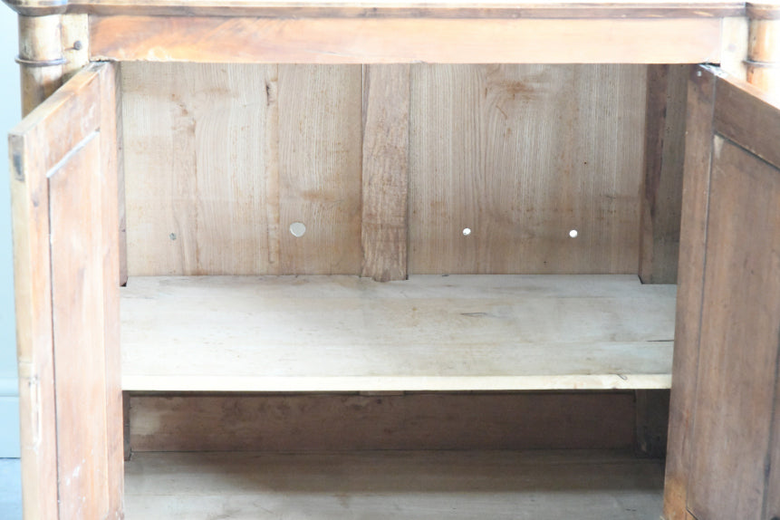 Antique Continental Fruitwood Cupboard