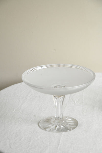 Frosted Glass Tazza