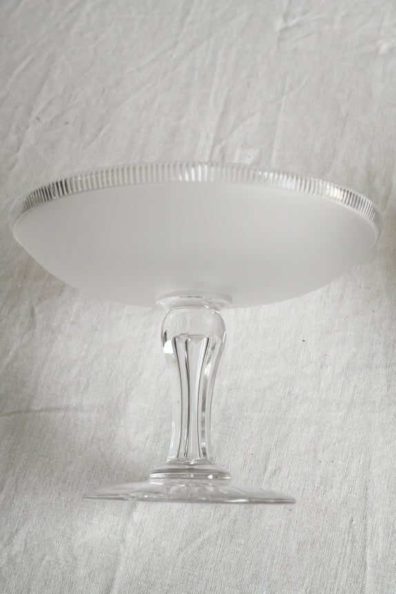Frosted Glass Tazza