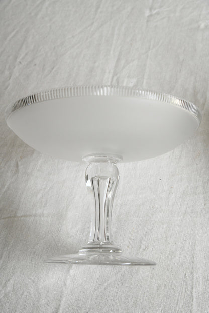 Frosted Glass Tazza