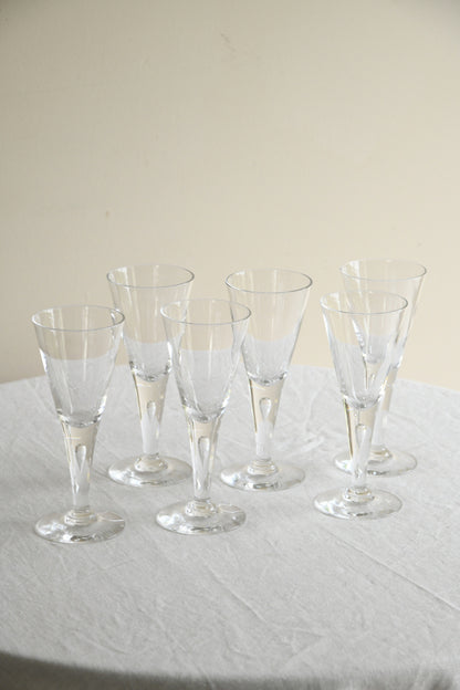 6 Dartington Sharon Wine Glasses