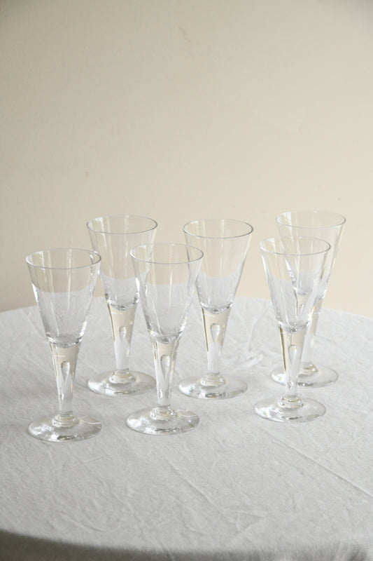 6 Dartington Sharon Wine Glasses
