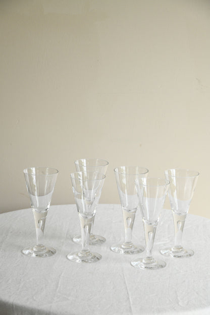 6 Dartington Sharon Wine Glasses