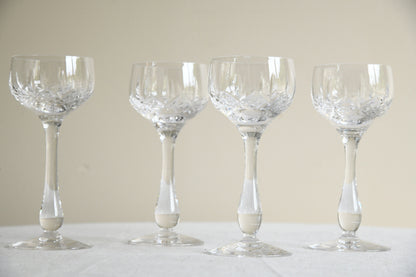 4 Stuart Crystal Glengarry Hock Wine Glasses