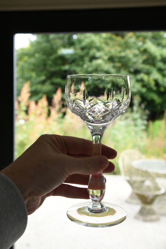 4 Stuart Crystal Glengarry Hock Wine Glasses