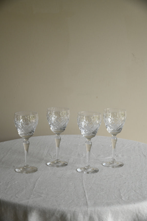 4 Whitefriars Garland Wine Glasses