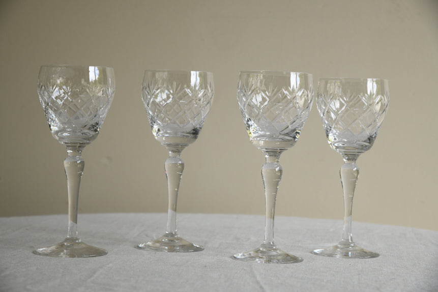 4 Whitefriars Garland Wine Glasses