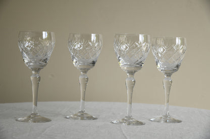 4 Whitefriars Garland Wine Glasses