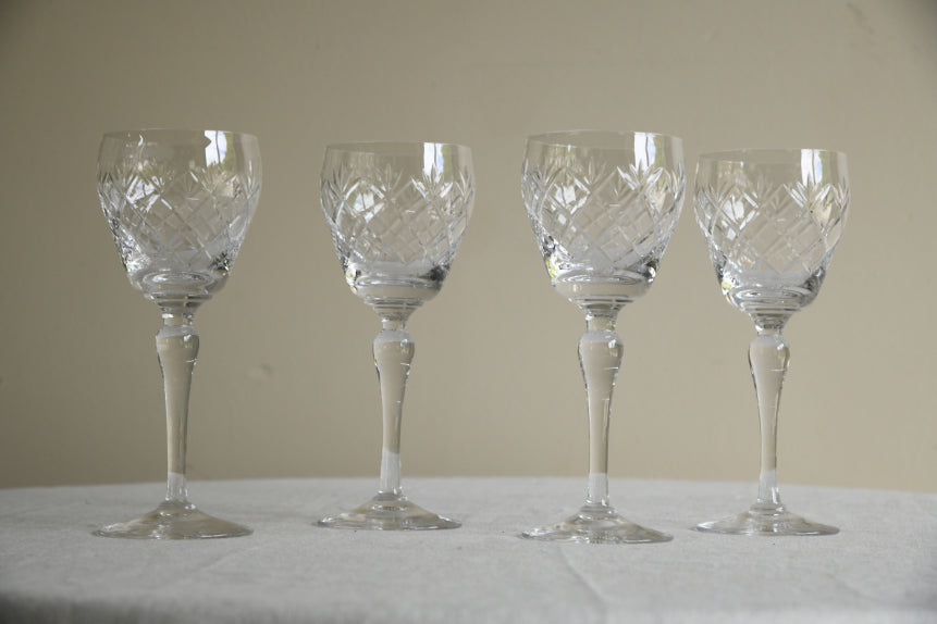 4 Whitefriars Garland Wine Glasses