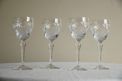 4 Whitefriars Garland Wine Glasses