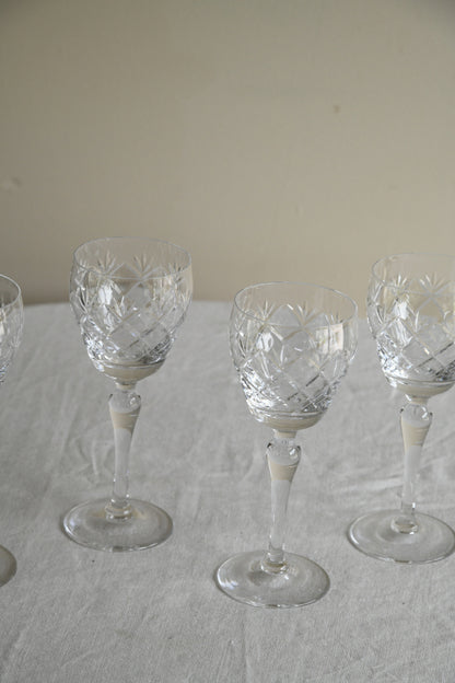 4 Whitefriars Garland Wine Glasses