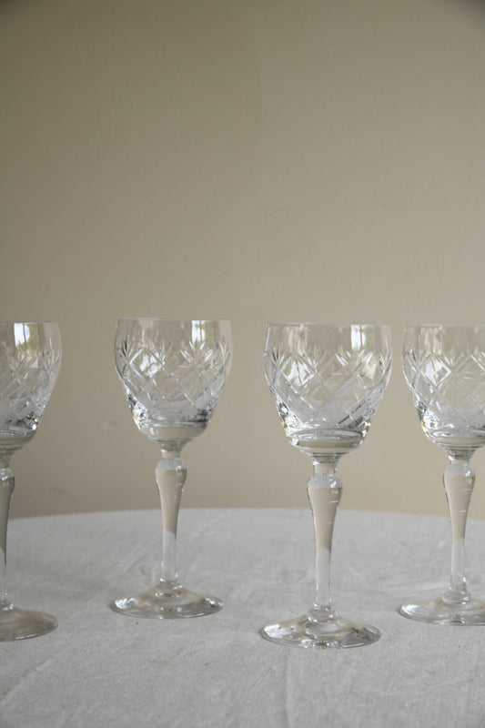 4 Whitefriars Garland Wine Glasses