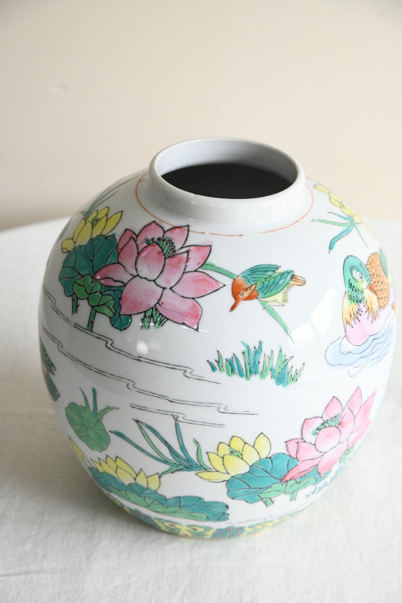 Large Oriental Style Ginger Jar
