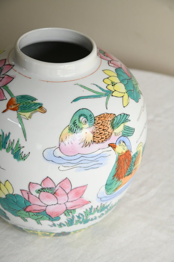 Large Oriental Style Ginger Jar