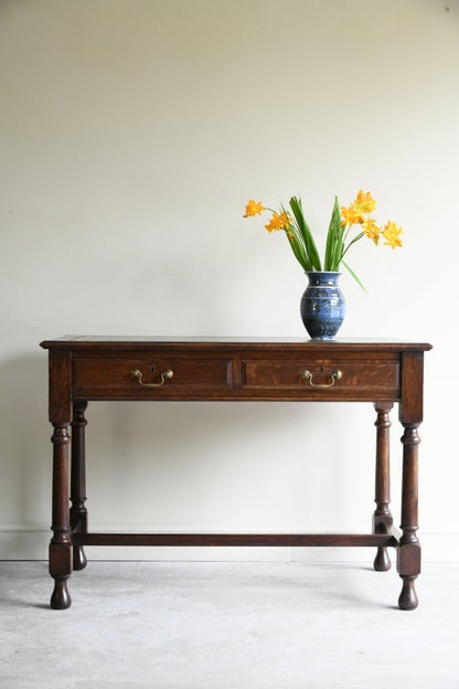 Edwardian Oak Writing Table