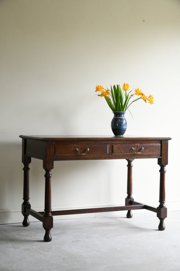 Edwardian Oak Writing Table