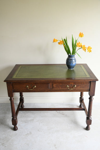 Edwardian Oak Writing Table