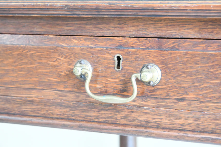 Edwardian Oak Writing Table