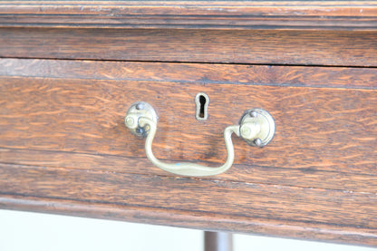 Edwardian Oak Writing Table