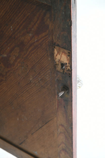Antique Pitch Pine Glazed Dresser