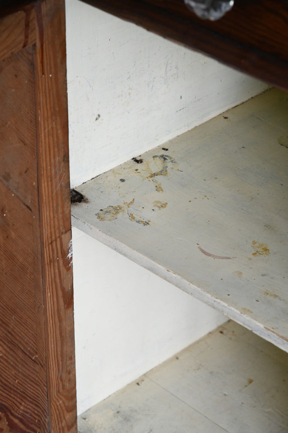Antique Pitch Pine Glazed Dresser