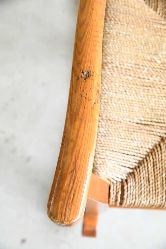 Mid Century Pine Rocking Chair