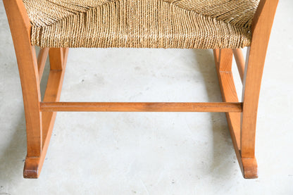 Mid Century Pine Rocking Chair