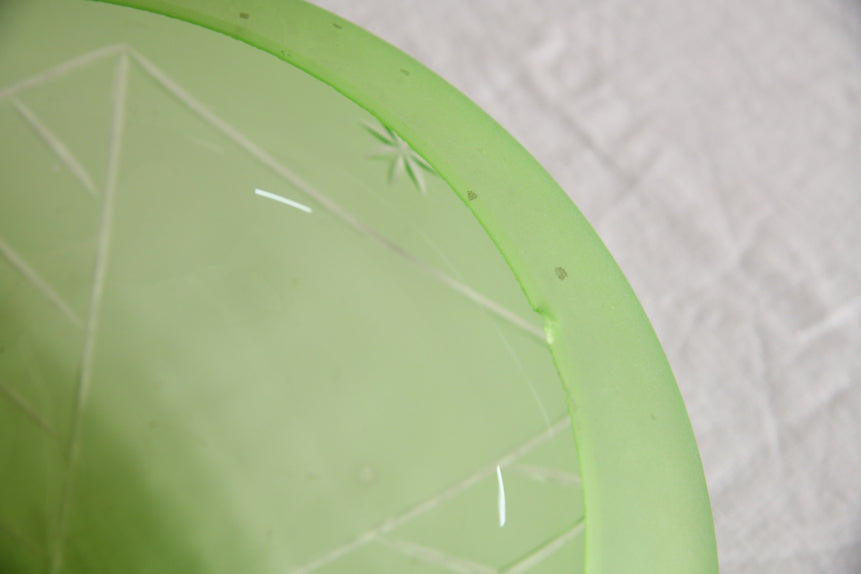 Vintage Green Glass Flycatcher Shade