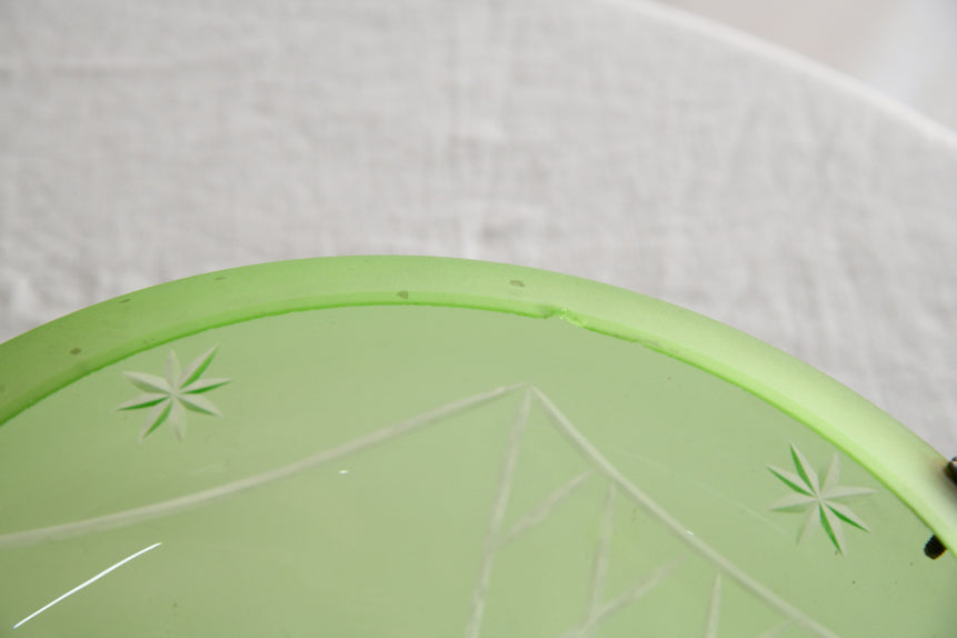 Vintage Green Glass Flycatcher Shade