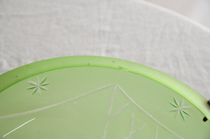 Vintage Green Glass Flycatcher Shade