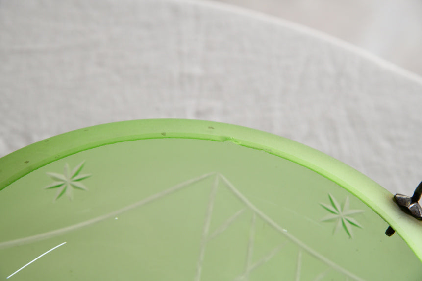 Vintage Green Glass Flycatcher Shade